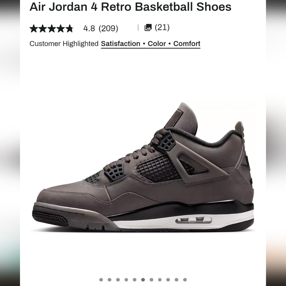 Jordan Olive and Black Sneakers